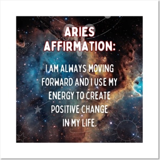 Aries zodiac signs quote - Aries Affirmations Posters and Art